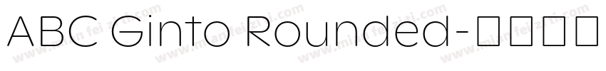 ABC Ginto Rounded字体转换